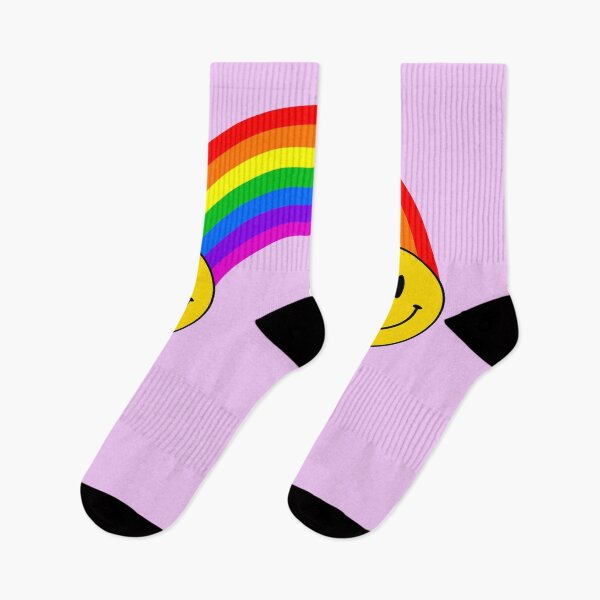 Item preview, Rainbow Bright Smile | Happy Face | Purple | designed and sold by HappyFaceCo.