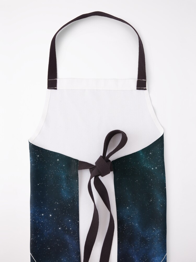 Alternate view of Night court - geometric mountain and stars on galaxy background Apron