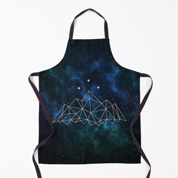 Item preview, Night court - geometric mountain and stars on galaxy background designed and sold by Ranp.