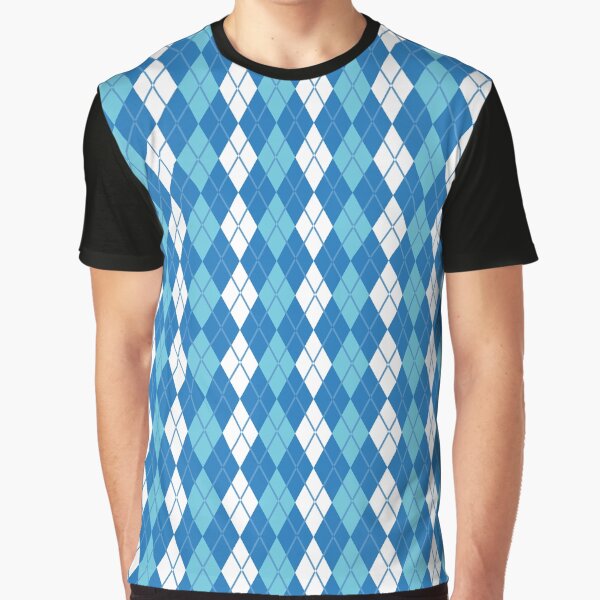 Argyle Stone Print Loose Fit Shirt