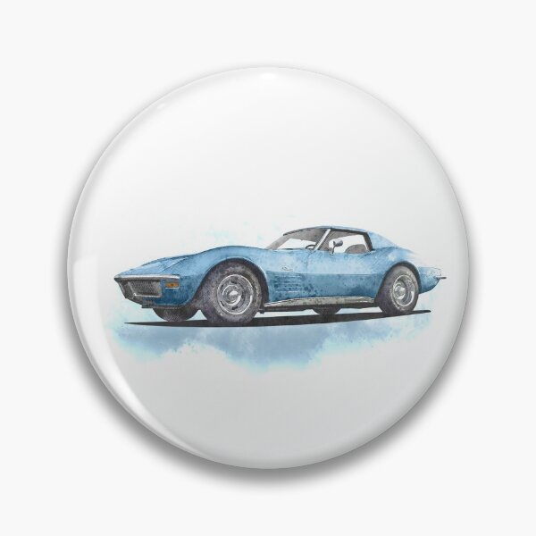Item preview, Chevy Corvette C3 Art Blue designed and sold by Hamilton illustrations.