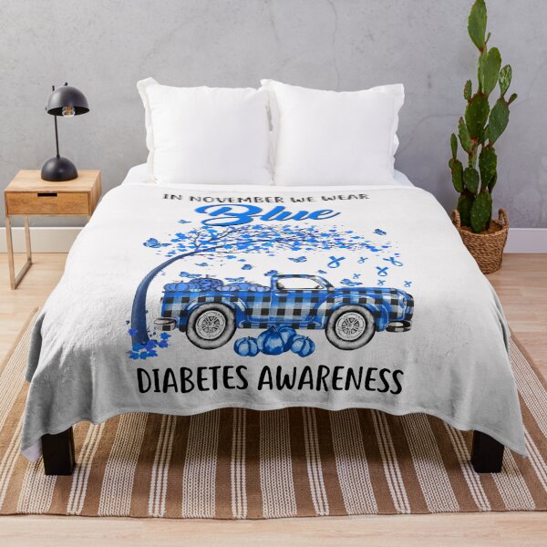 Item preview, In November We Wear Blue Truck Diabetes Awareness designed and sold by CreativeGift.