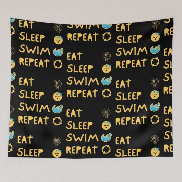 Item preview, Eat Sleep Swim Repeat - Yellow designed and sold by The Sober Art.