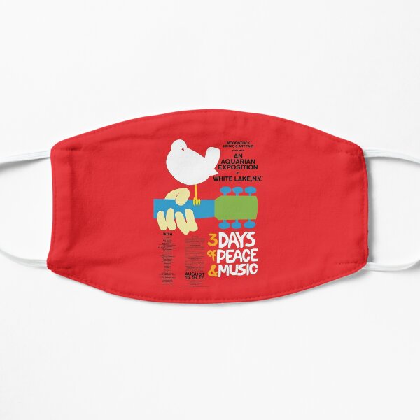 Woodstock Music Festival 1969 Poster Flat Mask