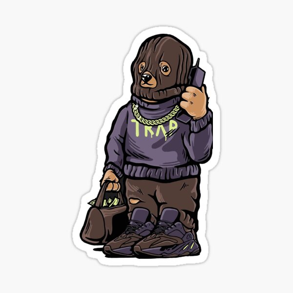 Item preview, Yeezy Boost Mauve 700 trap bear designed and sold by KKMade001.