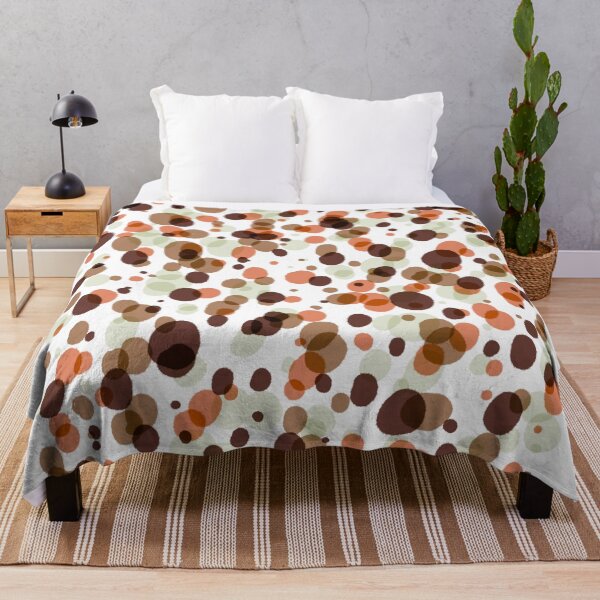 Item preview, vintage dots brown  designed and sold by Theinkandbottle.