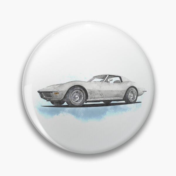 Item preview, Chevy Corvette C3 Art White designed and sold by Hamilton illustrations.
