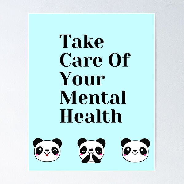 Item preview, Take Care Of Your Mental Health With Pandas designed and sold by TANSHAMAYA.