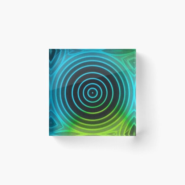 Item preview, Green gradient rings designed and sold by ApArtPaintings.