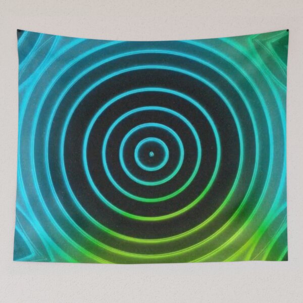 Item preview, Green gradient rings designed and sold by ApArtPaintings.