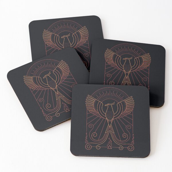 Bird Of Fire Coasters (Set of 4)