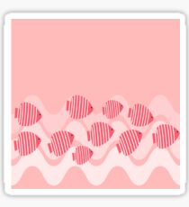 Kitschy Pink Angel Fish Sticker