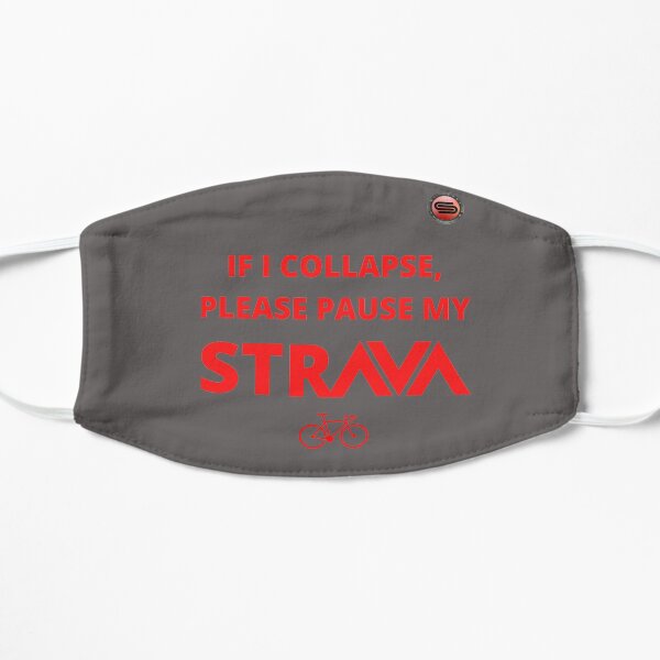 cyclostock - PAUSE MY STRAVA (red) Mask