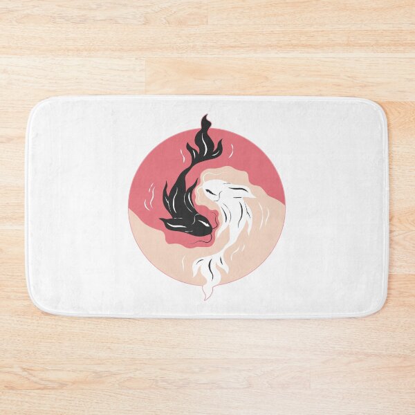 Item preview, Aesthetic Pink Yin Yang Koi Fish -  designed and sold by DesignStory.