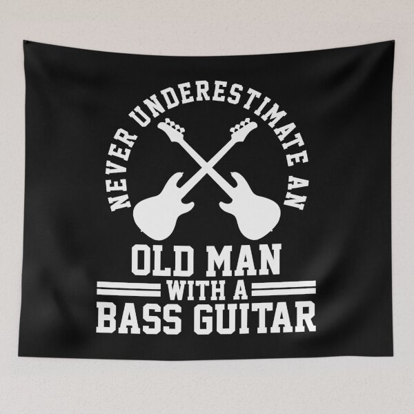 Item preview, Bass Guitar Bassist Guitarist Musician Old Man designed and sold by 4tomic.
