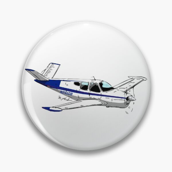 Item preview, V tail bonanza N2910B designed and sold by Michael Garber.