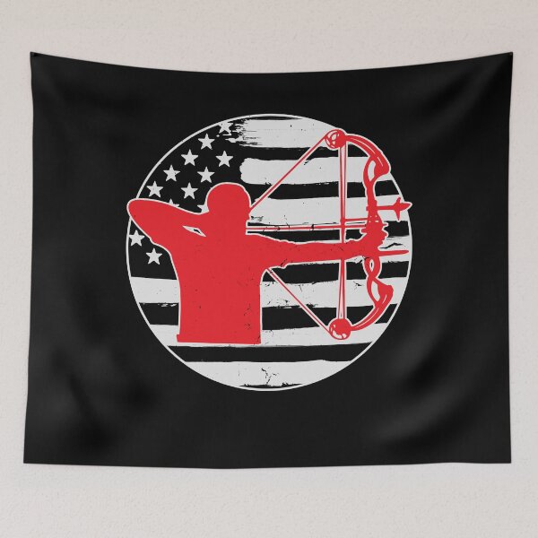 Item preview, Archery USA American Flag Archer designed and sold by 4tomic.