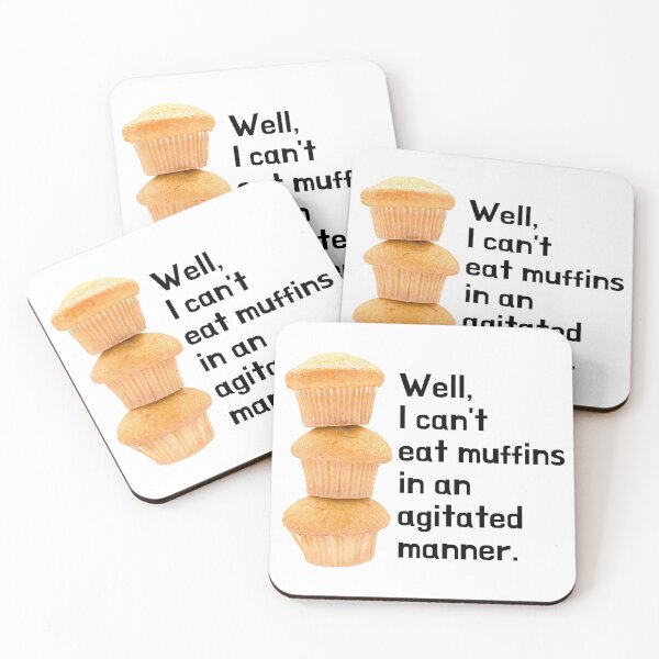 Item preview, Algernon can't eat muffins in an agitated manner.  designed and sold by bardnbangtan.