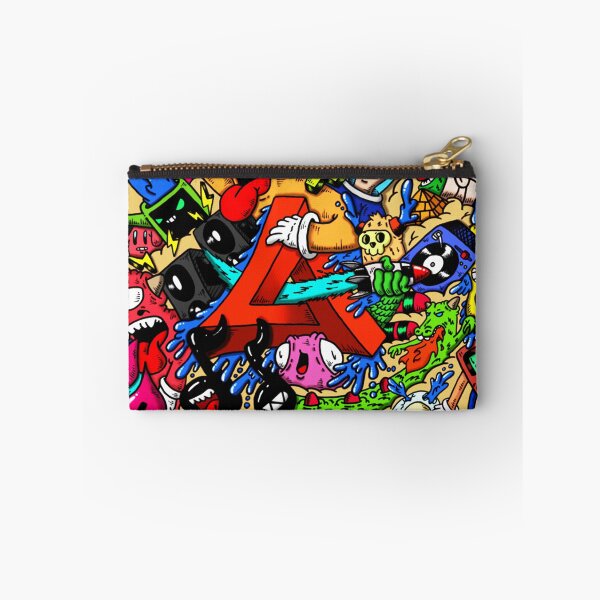 Item preview, Doodle triangle in middle colourfull with many cute monster designed and sold by Arramavis.