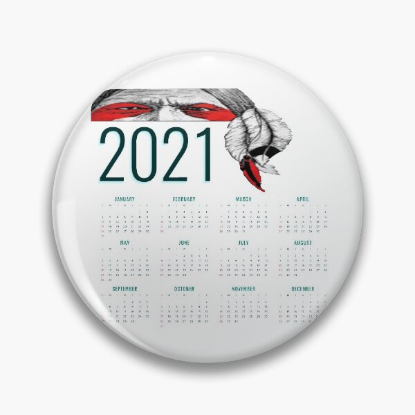 Artikelvorschau, Native American Chief sitzt Stierkalender 2021 entworfen und verkauft von nativeStor.