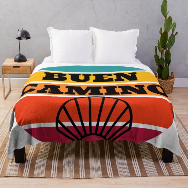 Artikelvorschau, Vintage Retro Buen Camino Sonnenuntergang Pilger Design entworfen und verkauft von Beluved.