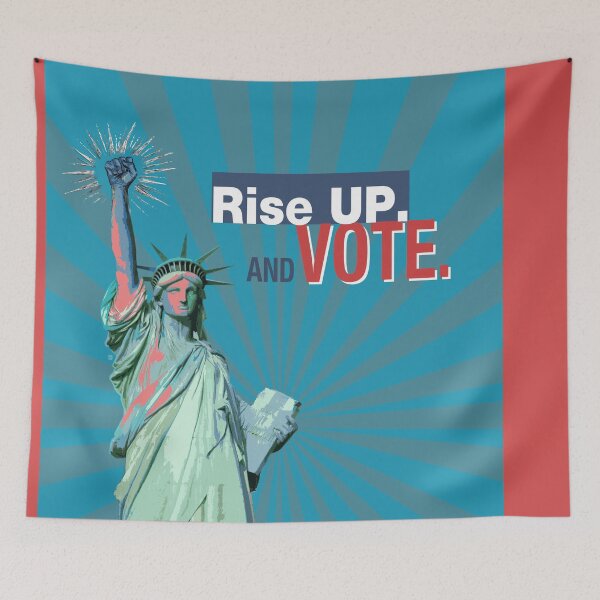 Item preview, VOTE-Us Elections 2020-anti-Trump-Rise Up-Stop Racism-Protest Art. designed and sold by FanitsaArt.