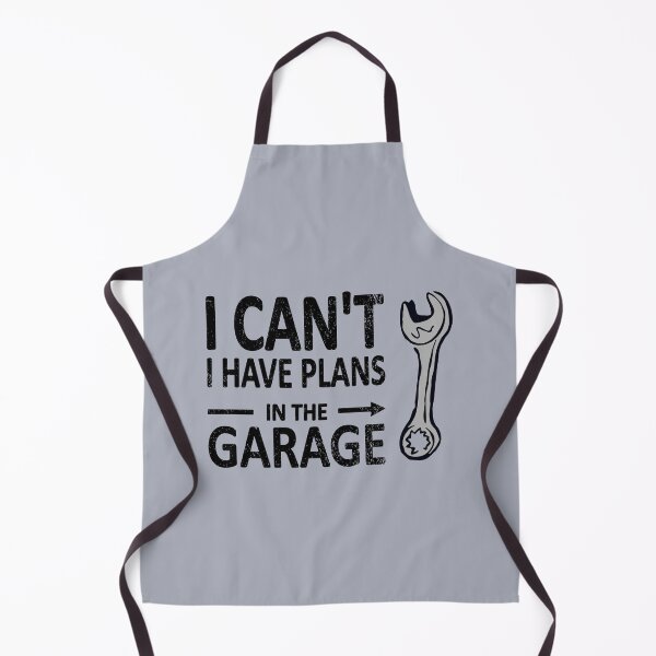 Item preview, I CAN'T I Have PLANS in the GARAGE Mechanic Plumber Black with Wrench designed and sold by frenchsalsa.