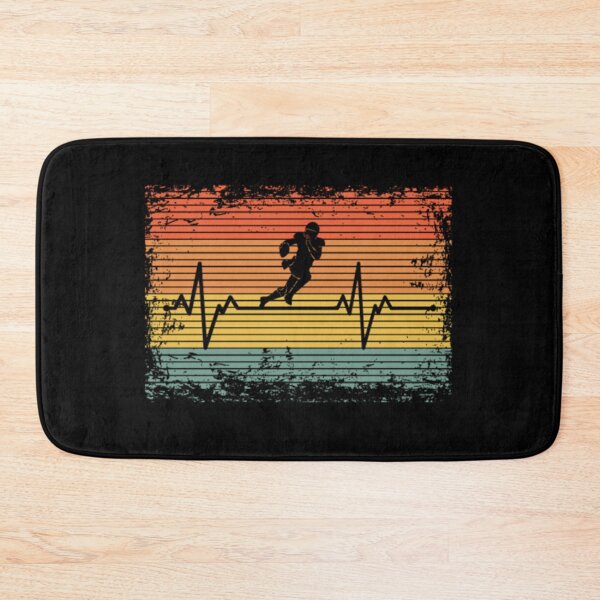Artikelvorschau, Retro Heartbeat Football Gift entworfen und verkauft von Jose Art Studio.