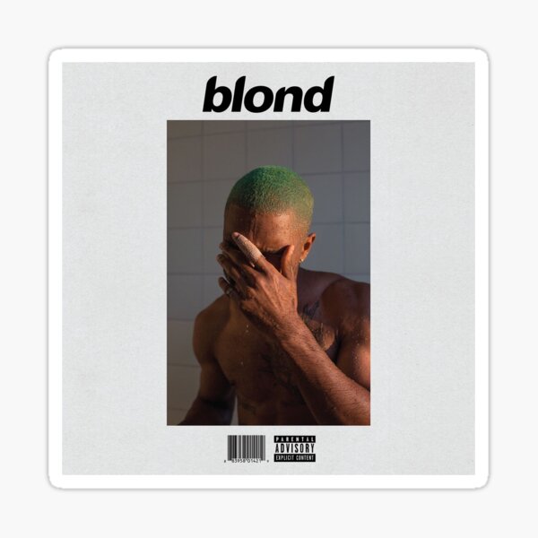 Frank Ocean Blonde Album Cover Sticker for Sale by Coolkinglou