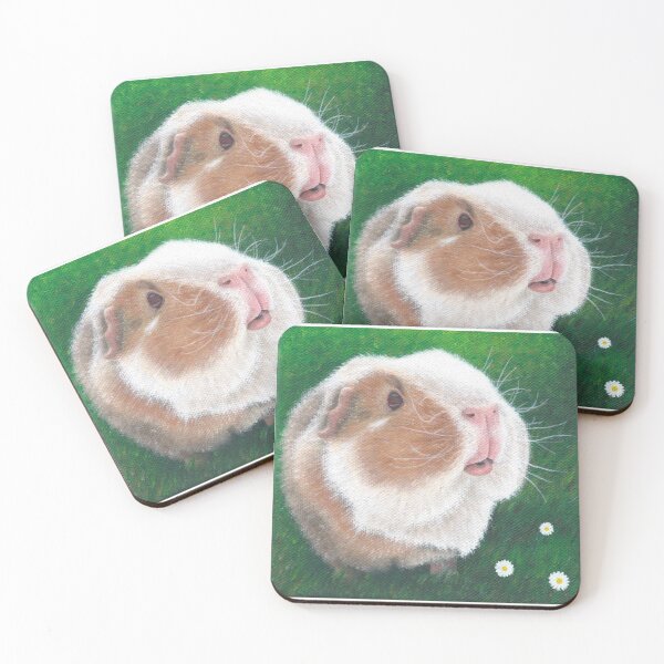 Item preview, Adorable Hand-Painted Guinea Pig Portrait designed and sold by ArtAFT.