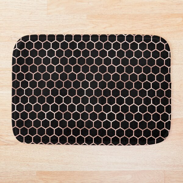 Rose Gold Honey Comb Bath Mat