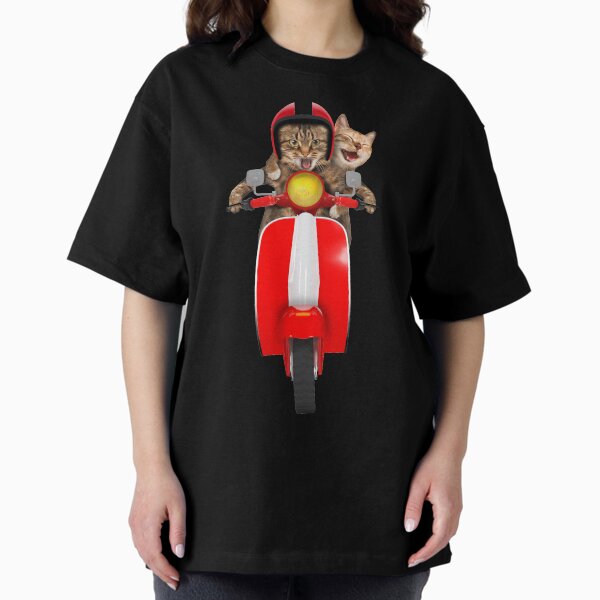 Item preview, Cats riding Motorcycle (dark BG) designed and sold by Livity.
