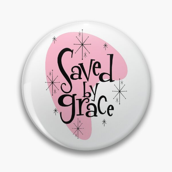 Item preview, Saved By Grace MidMod Pink designed and sold by TheJoyfulLilyCo.