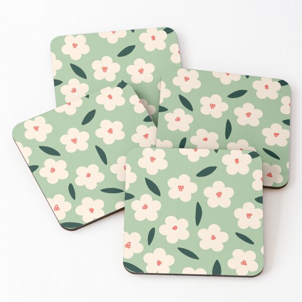 Item preview, Floral Repeat Green designed and sold by JodiFeddon.