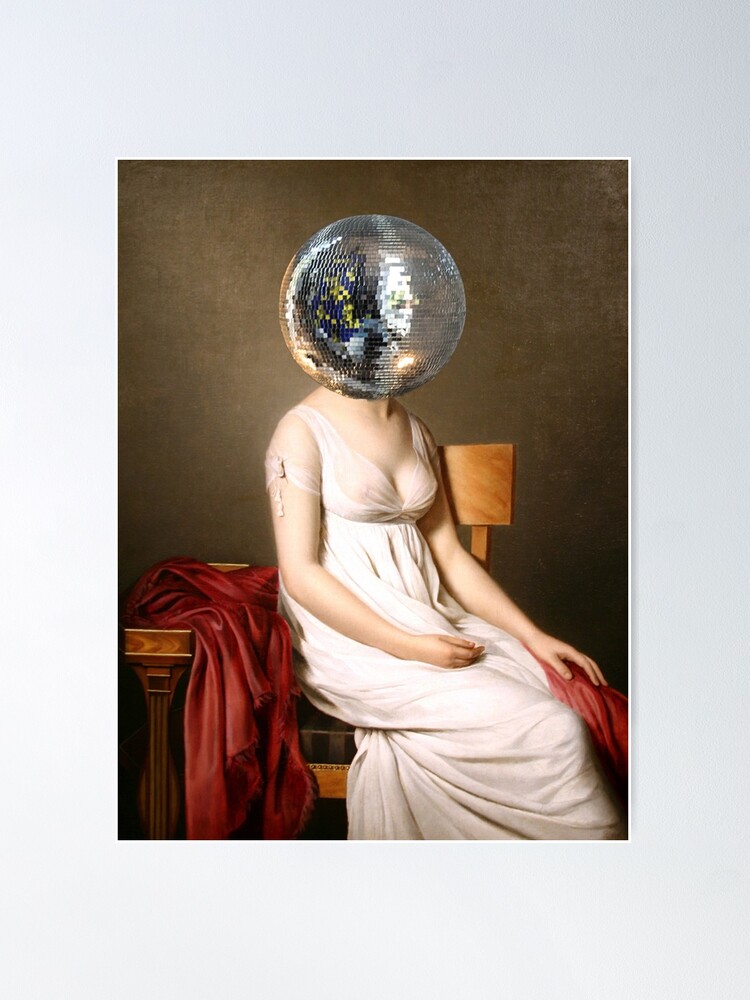 Thumbnail 1 of 3, Poster, Discohead (Disco ball) designed and sold by MsGonzalez.