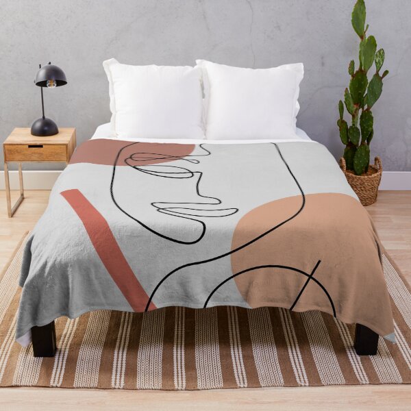 Item preview, Abstract face one line drawing Art designed and sold by Y2Kcreates.