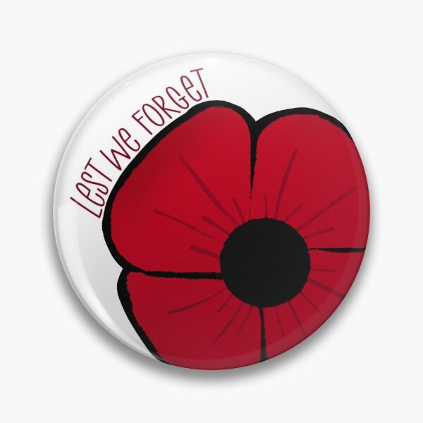 Item preview, Poppy Flower with Leaf Lest We Forget  designed and sold by Noelle Hyra.