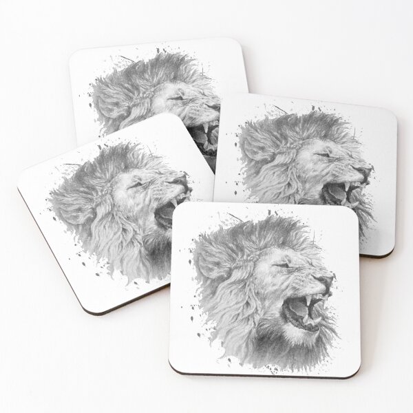 Item preview, The roar of the lion, lion roar watercolor designed and sold by DelzStudio.