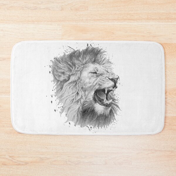 Item preview, The roar of the lion, lion roar watercolor designed and sold by DelzStudio.