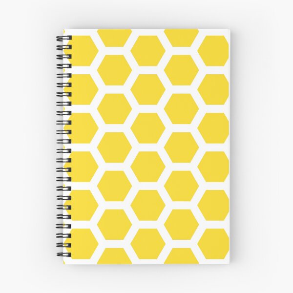 Aperçu de l'œuvre Ruche d'abeilles à miel d'été Preppy, nid d'abeille jaune créée et vendue par IamTrending.