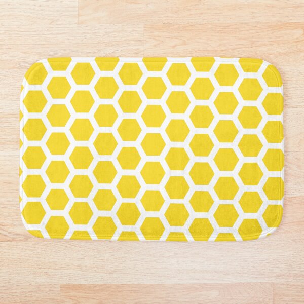 Aperçu de l'œuvre Ruche d'abeilles à miel d'été Preppy, nid d'abeille jaune créée et vendue par IamTrending.
