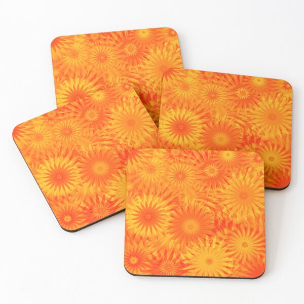 Item preview, Dandelion Yellow Orange Flower Pattern  designed and sold by Deborah Camp.