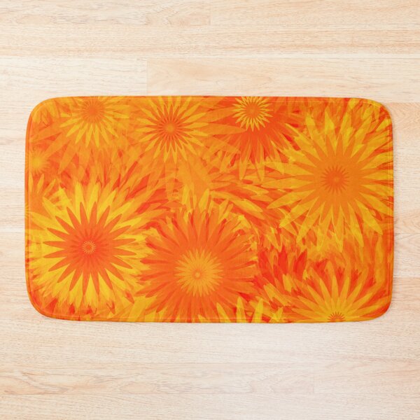 Item preview, Dandelion Yellow Orange Flower Pattern  designed and sold by Deborah Camp.