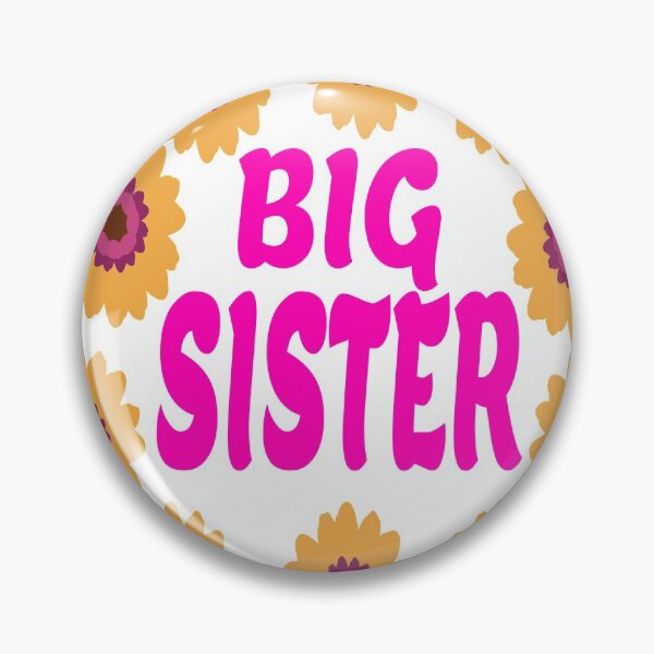 Item preview, Tshirt Big Sister Gift Idea Christmas Birthday Present Pink Flowers T-shirt designed and sold by GOOD-TIME.