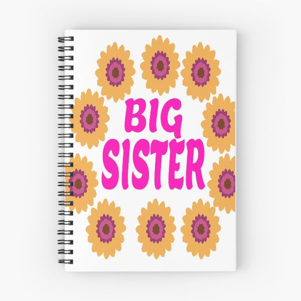 Item preview, Tshirt Big Sister Gift Idea Christmas Birthday Present Pink Flowers T-shirt designed and sold by GOOD-TIME.