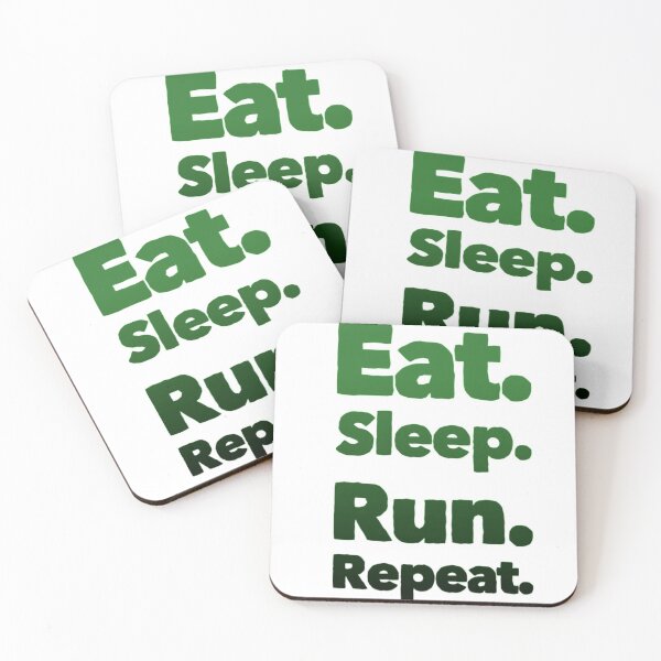 Item preview, Eat Sleep Run Repeat Motivational Fitness Quote designed and sold by CertifiedRunner.