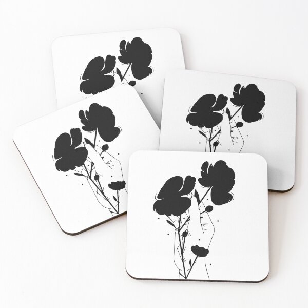 Item preview, Hand holding flower siluette designed and sold by ImpulseGarment.