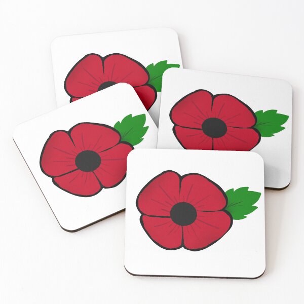 Item preview, Poppy Flower with Leaf designed and sold by Noelle Hyra.