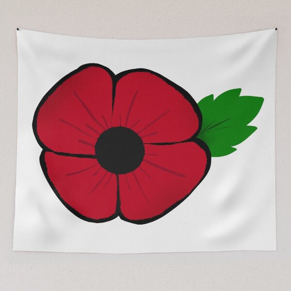 Item preview, Poppy Flower with Leaf designed and sold by Noelle Hyra.