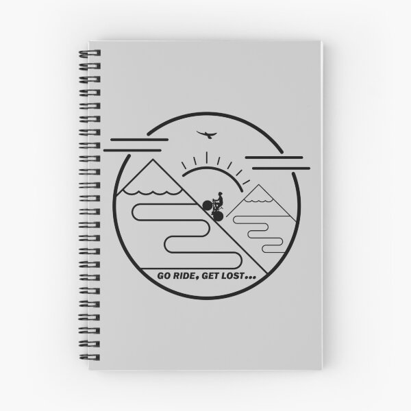 Item preview, Cyclist Climbing Mountains Black Line Art designed and sold by RabeDesigns.